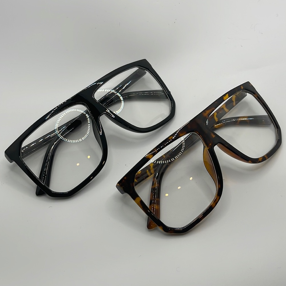 Oversized Clear Frames